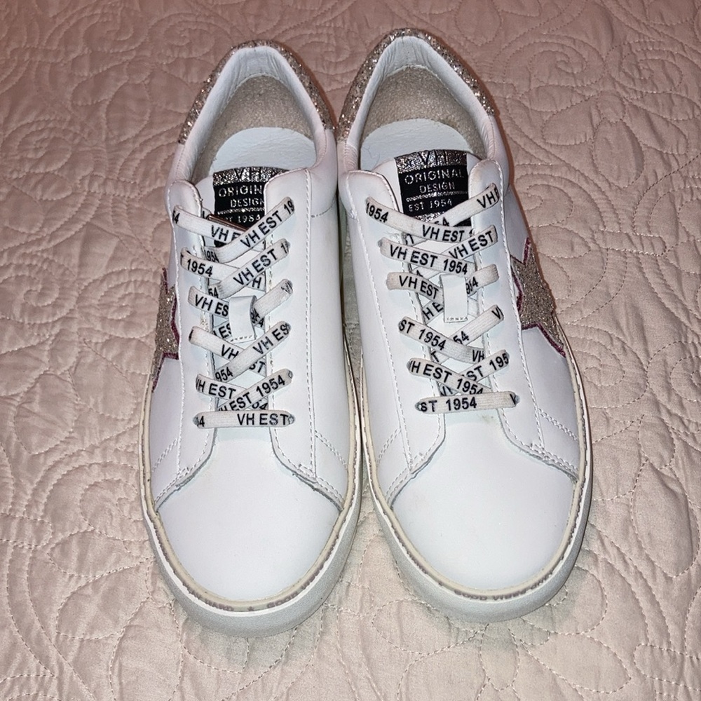❗️SALE❗️Slip on VH sneakers Vintage Havana Glitter Sparkle Pink Women’s Size 10 - Picture 4 of 17